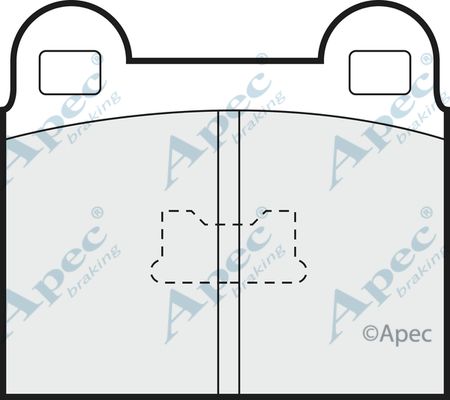 APEC BRAKING Комплект тормозных колодок, дисковый тормоз PAD142